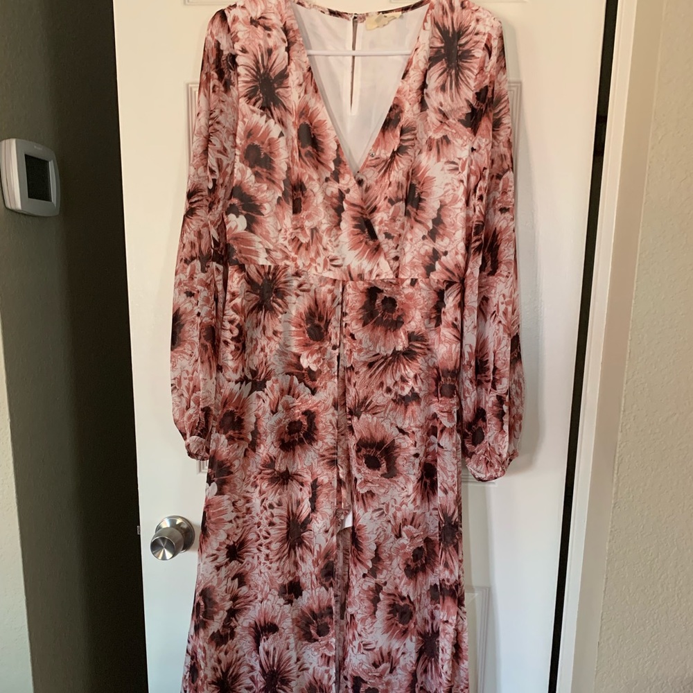 Long sleeve dress with shorts underneath